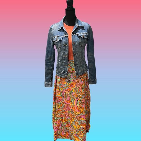 NWOT - NEVER FULLY DRESSED NFD MAXI TANK DRESS GROOVY PSYCHEDELIC PATTERN - Picture 12 of 14